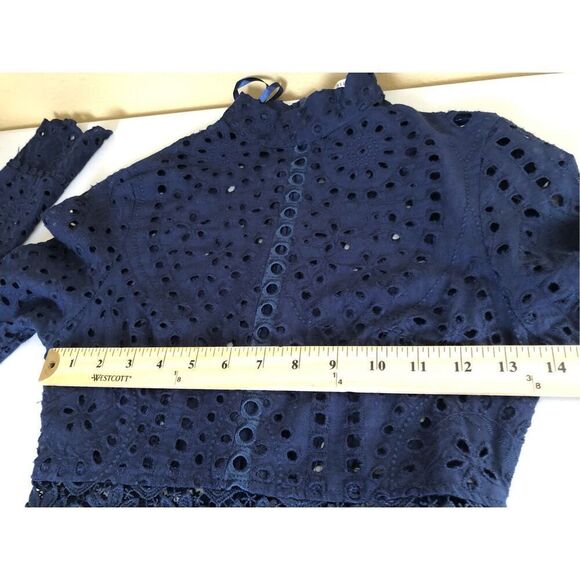 SAINTS SECRETS SANGLAISE EMBROIDERED TURTLENECK DRESS SZ6 - Picture 10 of 14